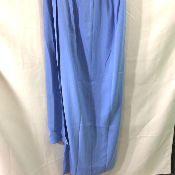 NEW Black Halo Eve Fantasia One Shoulder Neck Scarf Gown Blue Bliss Size 12 NWT - Picture 6 of 7